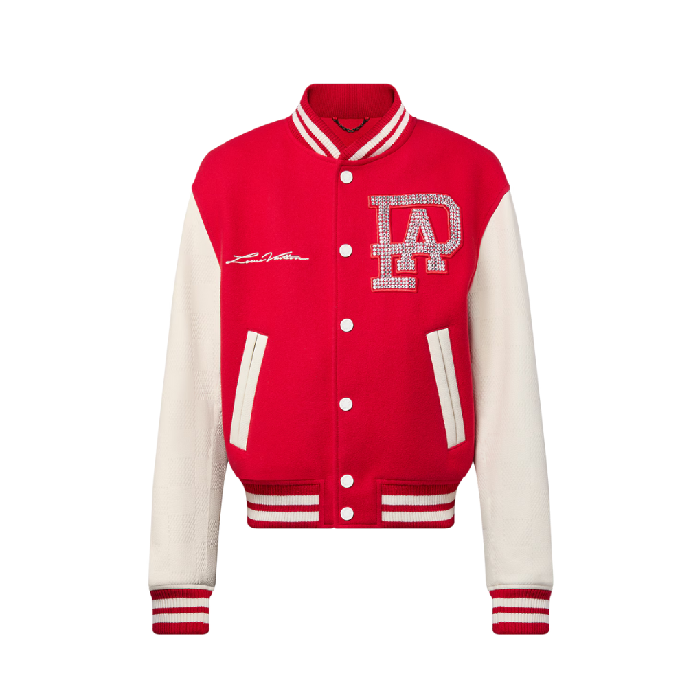 LOUIS VUITTON Mix Leather Varsity Blouson