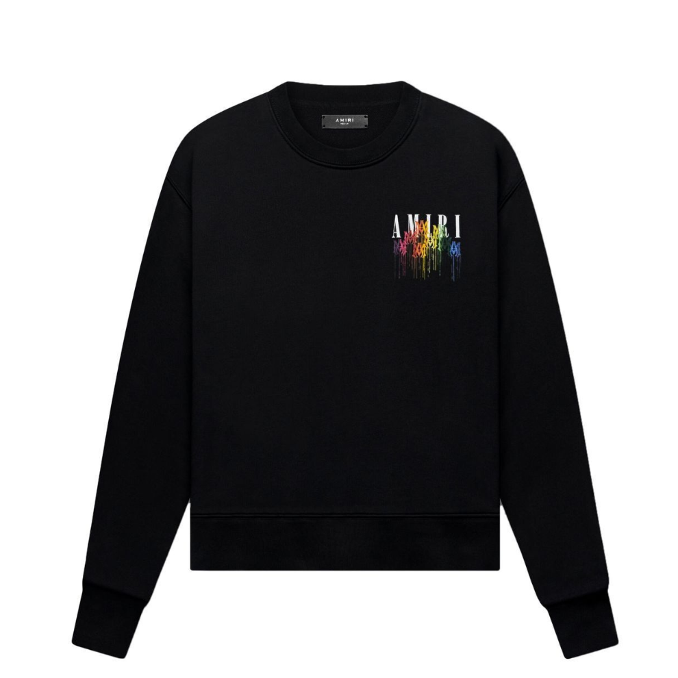 AMIRI Drip Ogo-Print Sweatshirt - Black