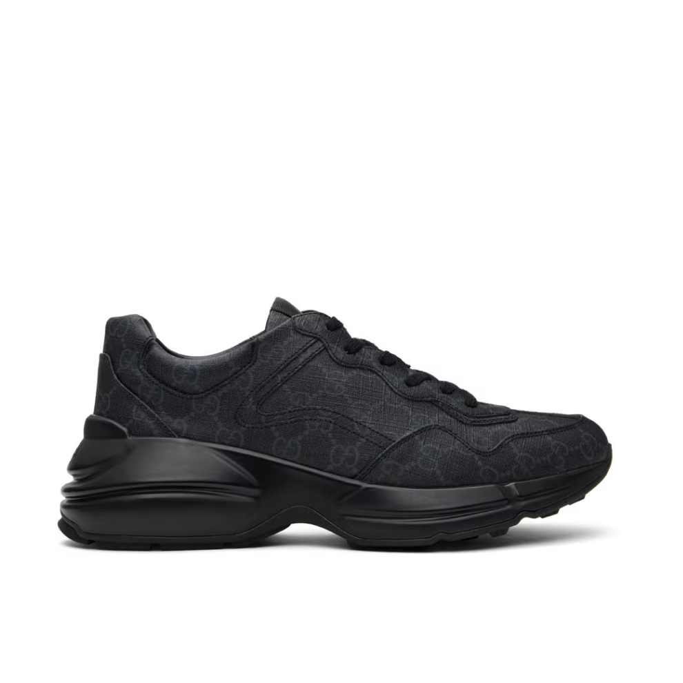 GUCCI Black Rhyton Sneakers