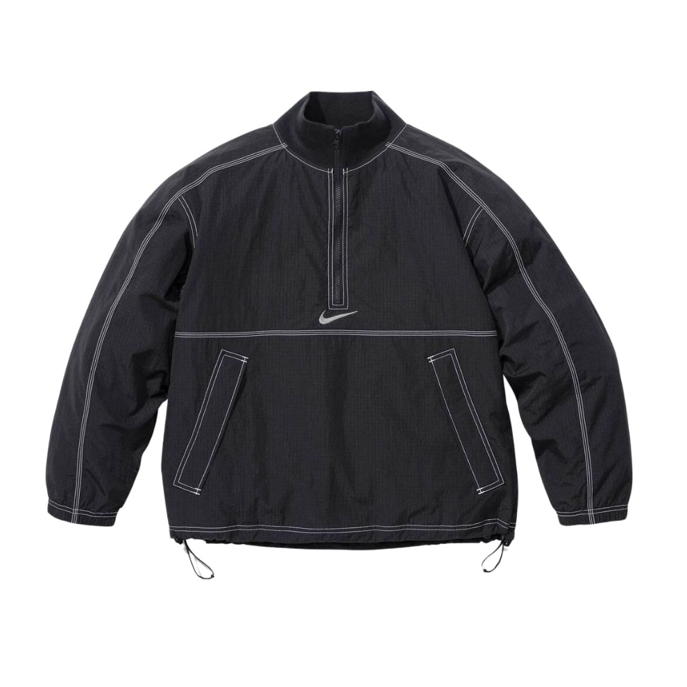 Supreme x Nike Ripstop Pullover 'Black White'