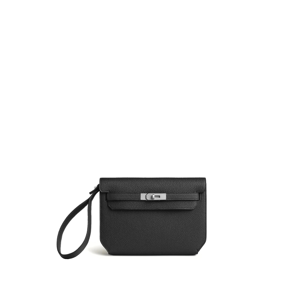 Hermès Kelly Depeches 25 Togo Black Palladium Hardware