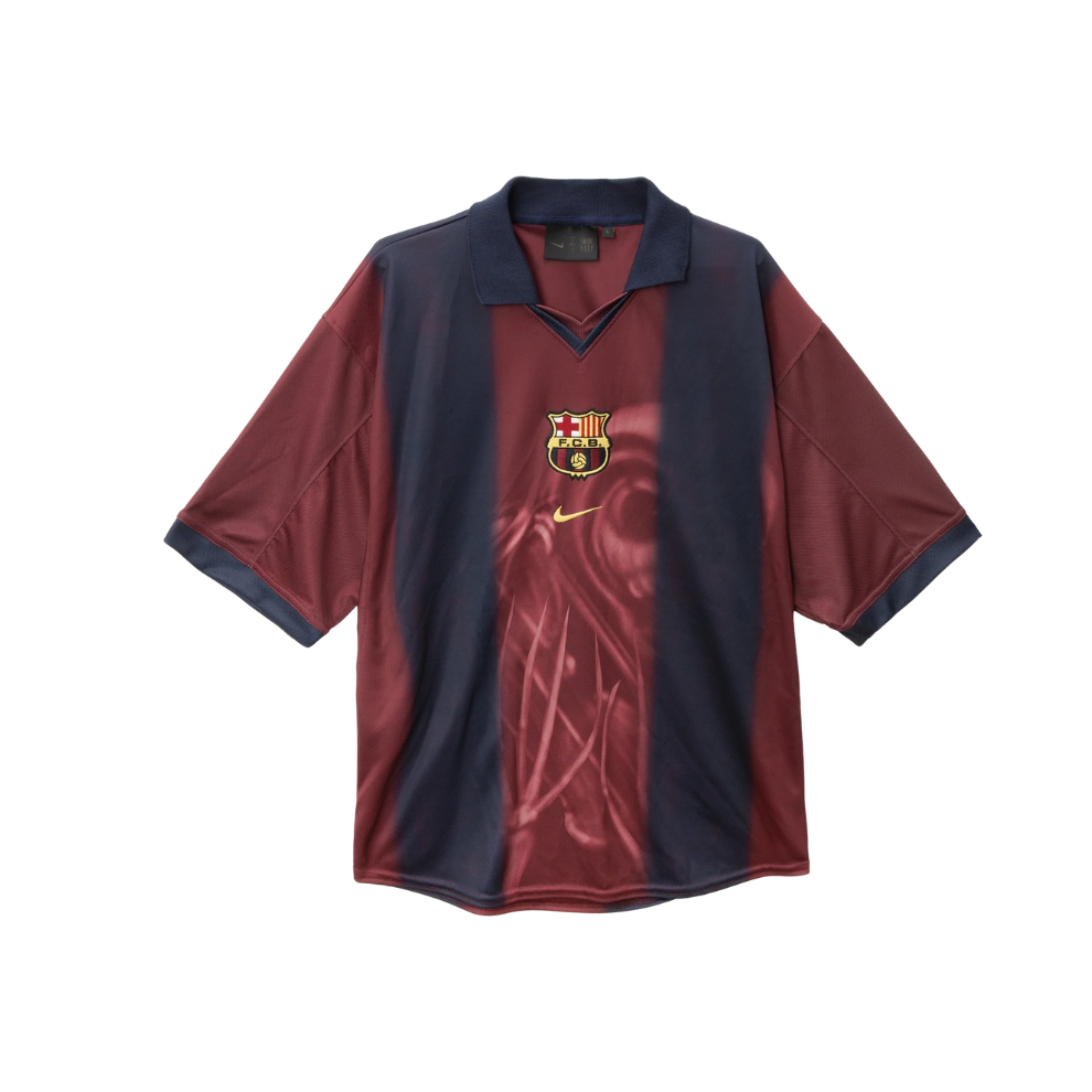 CJ X NIKE X FC BARCELONA RETRO 2000/01 HOME SKELETON JERSEY