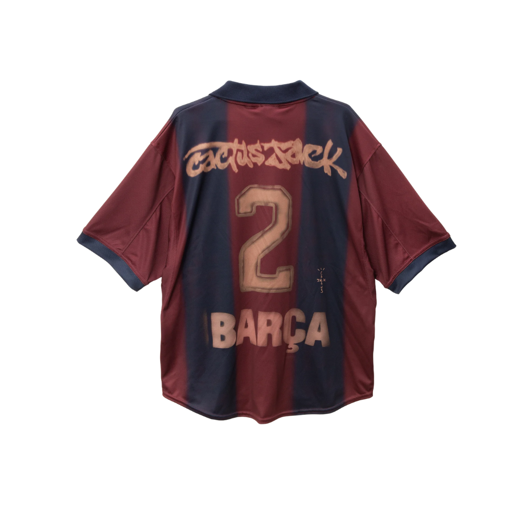 CJ X NIKE X FC BARCELONA RETRO 2000/01 HOME SKELETON JERSEY