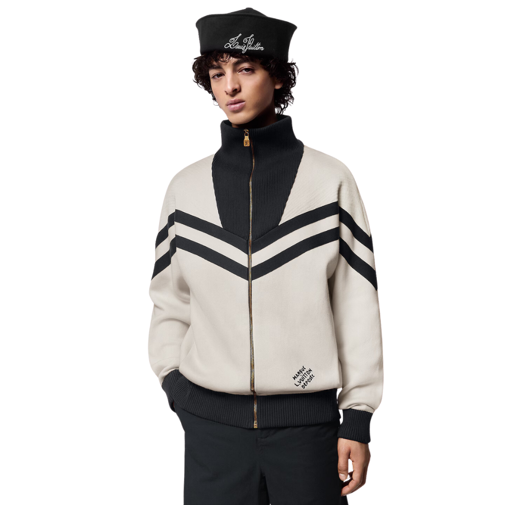 LOUIS VUITTON Knitted Cotton Sailor Blouson