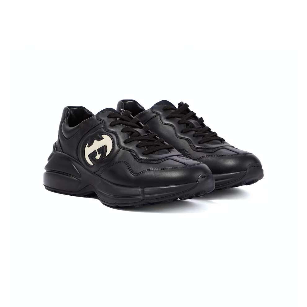 Gucci Rhyton leather sneakers