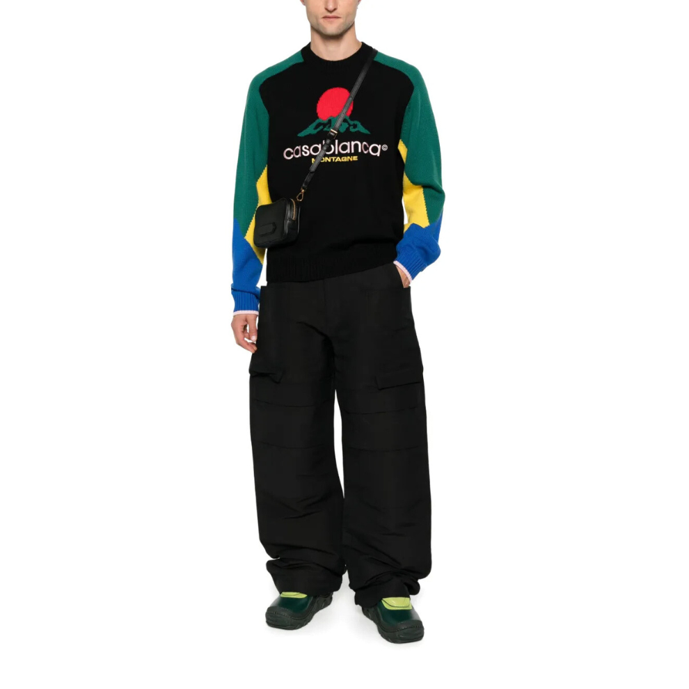 Casablanca logo-embroidered sweater
