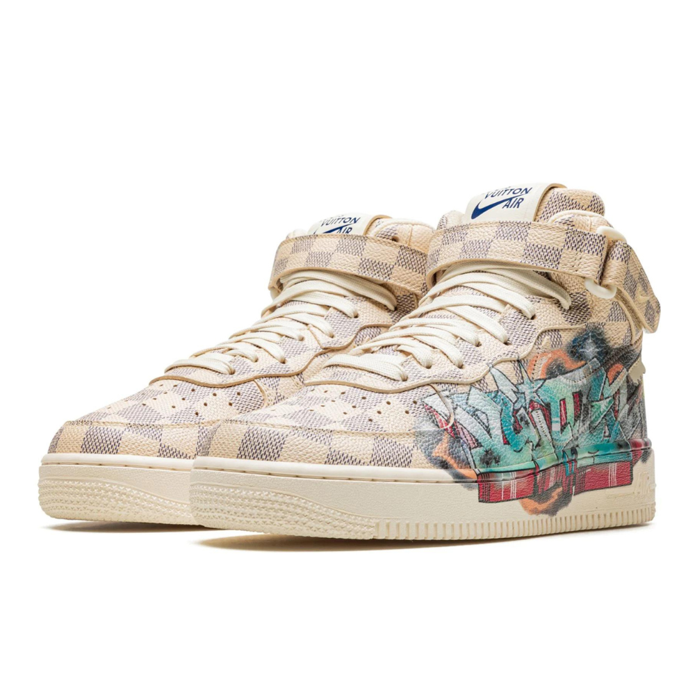 NIKE LOUIS VUITTON AIR FORCE 1 MID "Virgil Abloh - Graffiti"