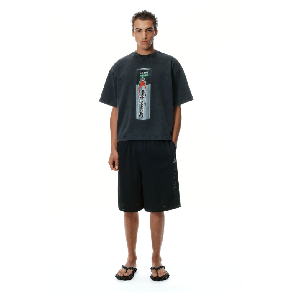 Alexander Wang Battery Logo-Print Graphic T-Shirt