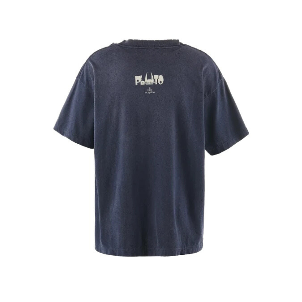 Navy SAINT Mxxxxxx x PLUTO Short Sleeve T-shirt