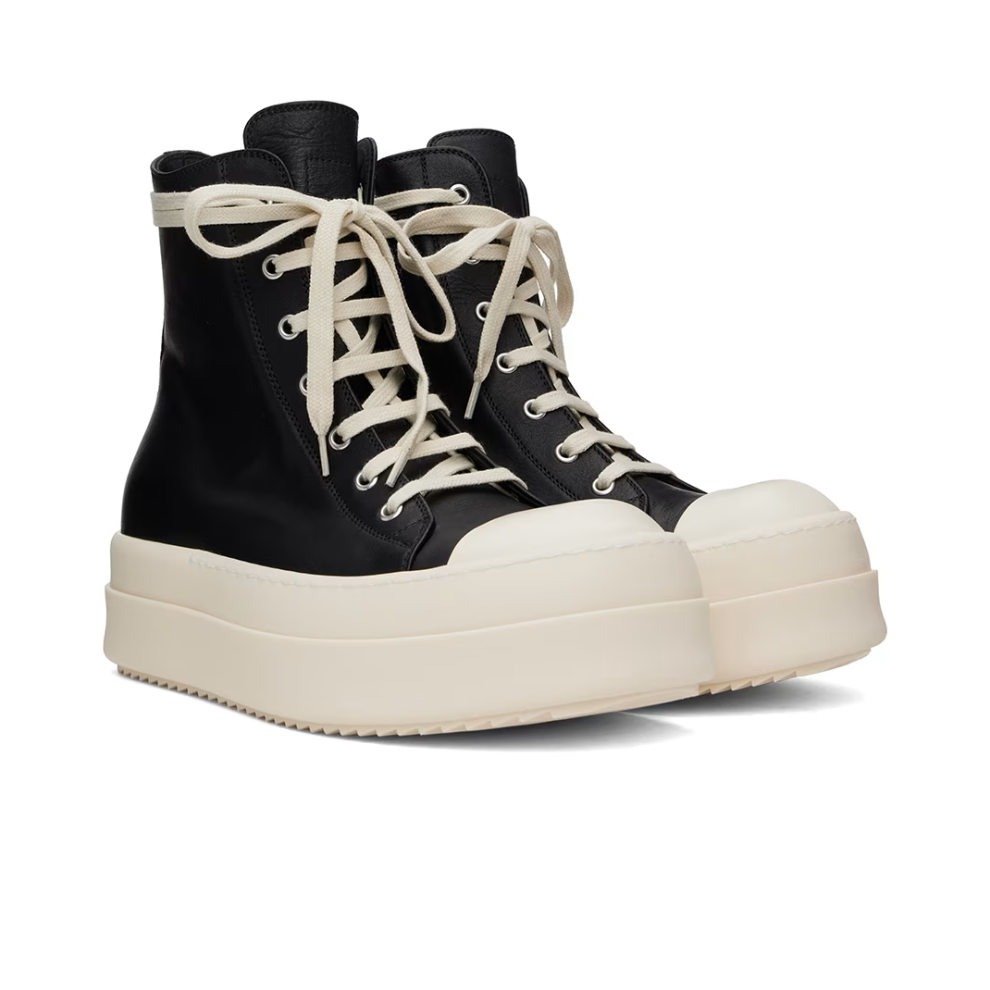 RICK OWENS Black Mega Bumper Sneakers