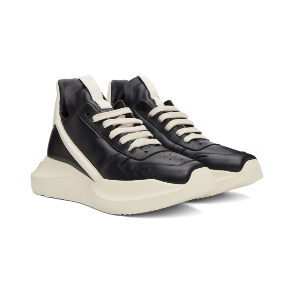 RICK OWENS Black Geth Sneakers