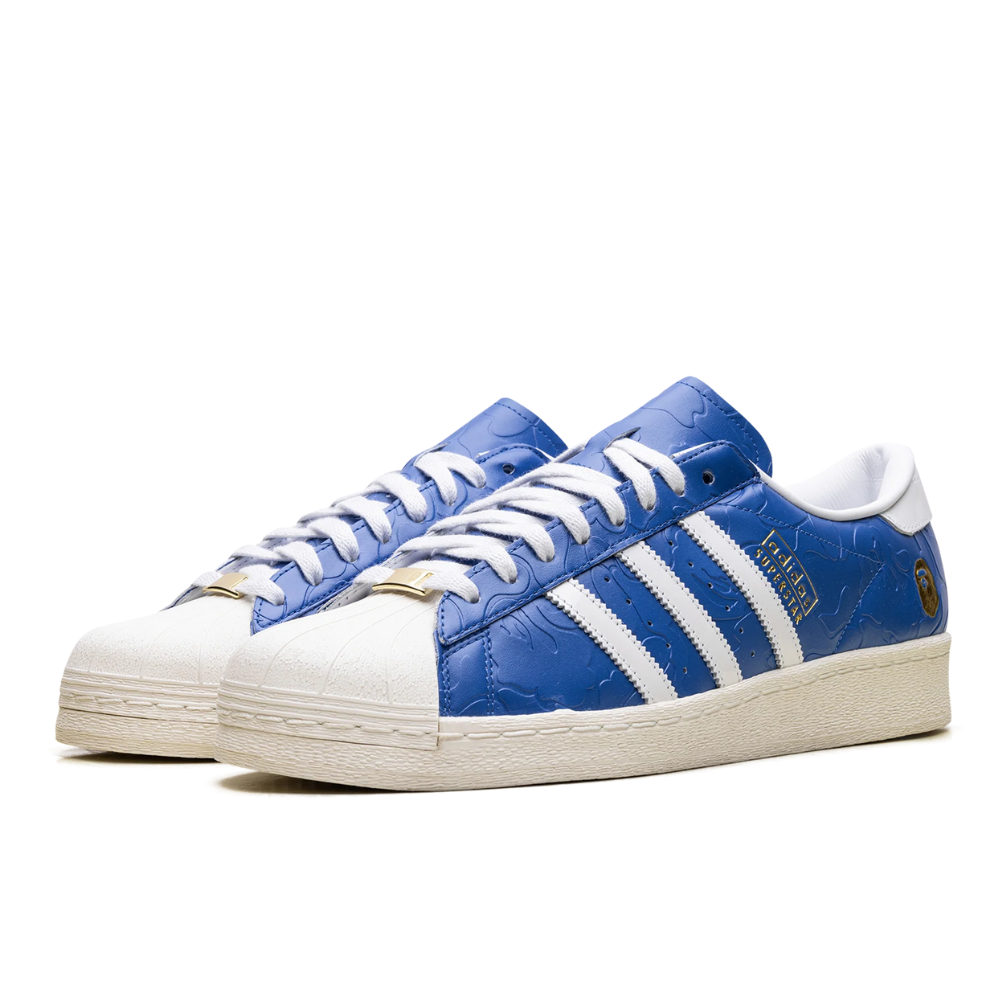 Adidas Superstar Vintage "Bape Blue White"