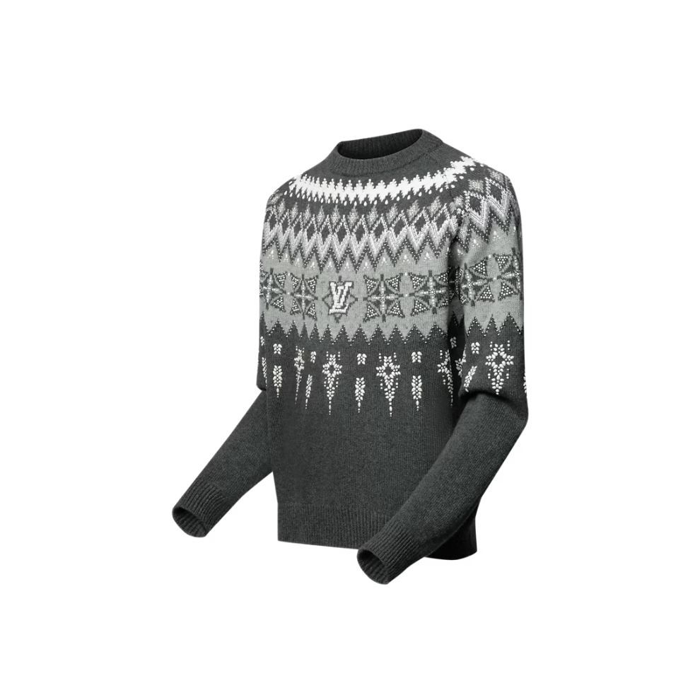LOUIS VUITTON Embellished Wool-Cashmere Blend Pullover