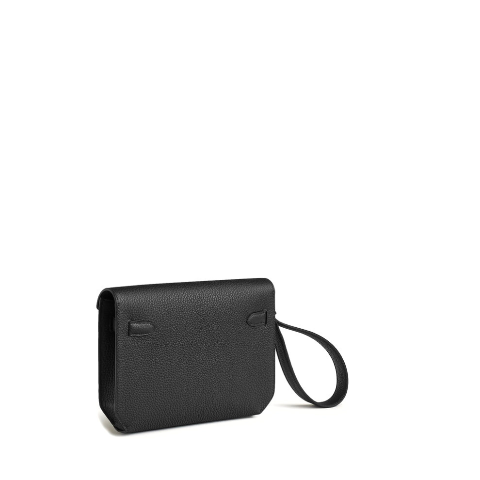 Hermès Kelly Depeches 25 Togo Black Palladium Hardware