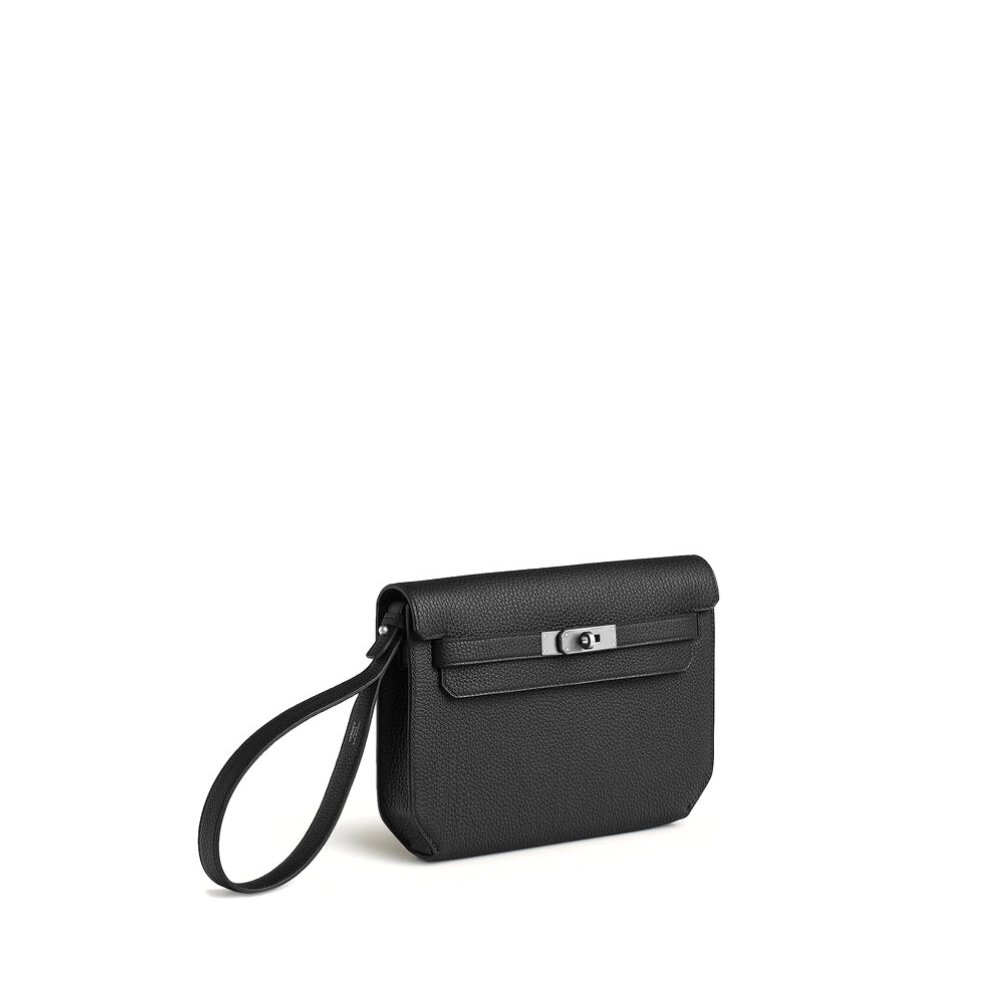 Hermès Kelly Depeches 25 Togo Black Palladium Hardware