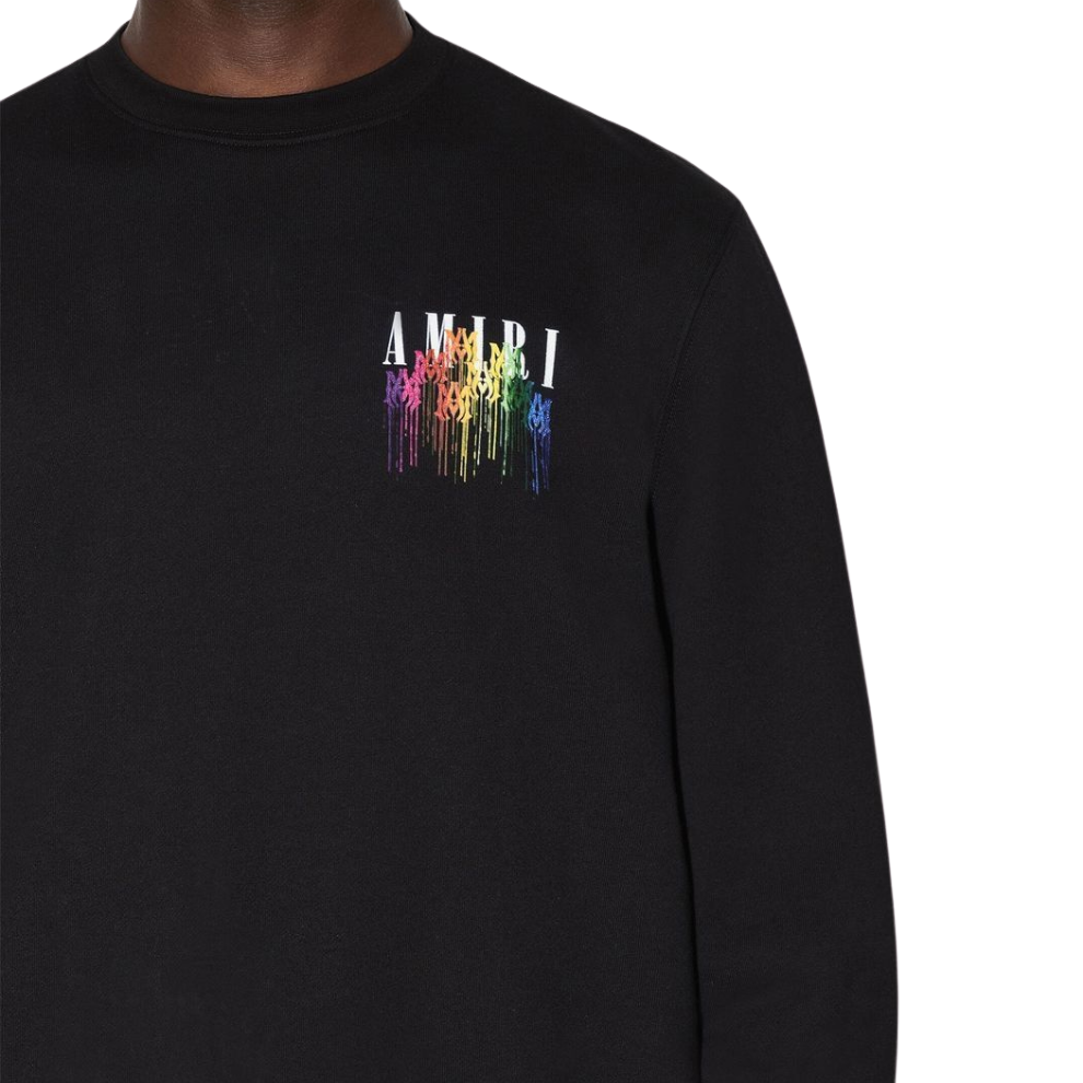 AMIRI Drip Ogo-Print Sweatshirt - Black