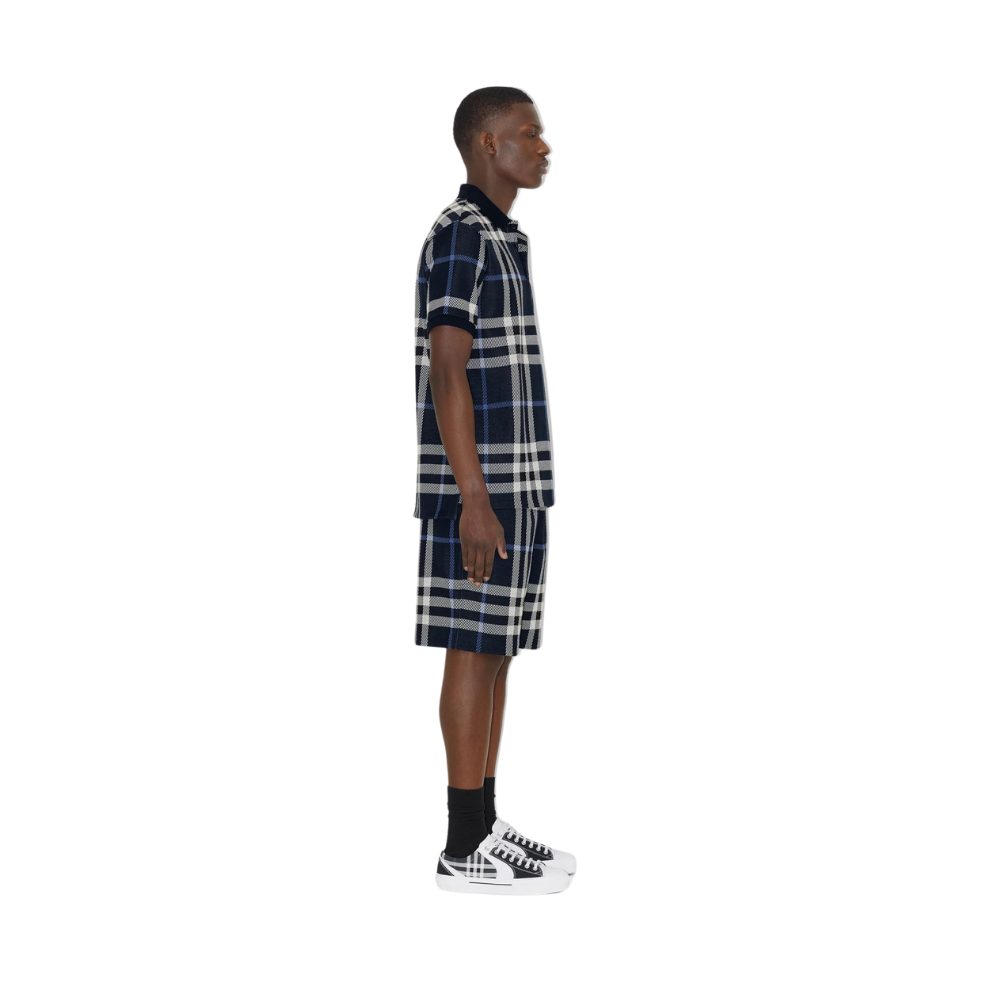 BURBERRY Check Cotton Polo