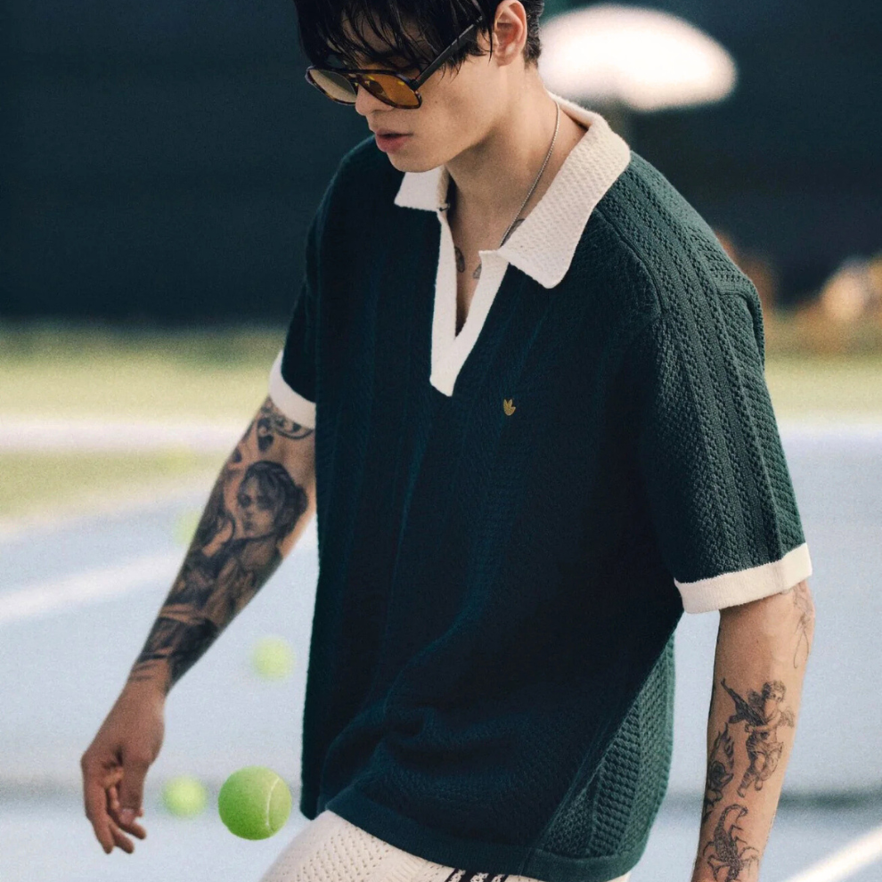Adidas CLOT Knit Polo by Edison Chen