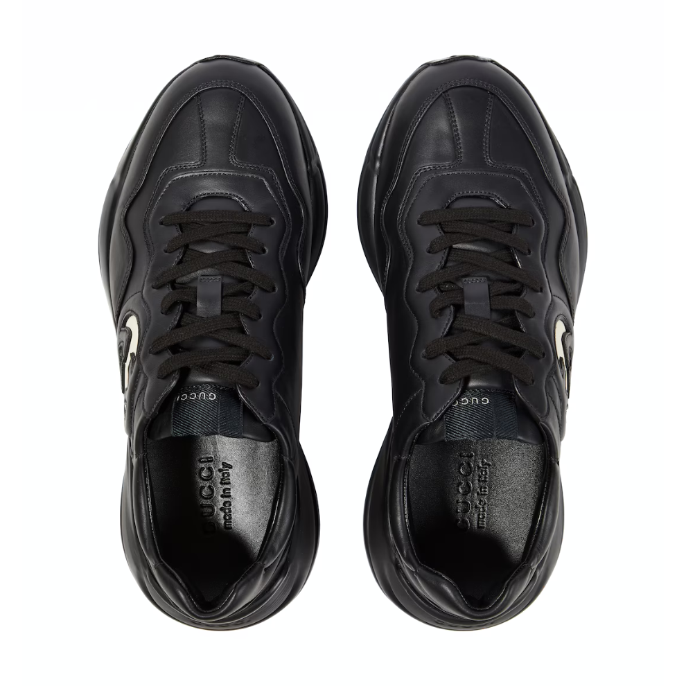 Gucci Rhyton leather sneakers