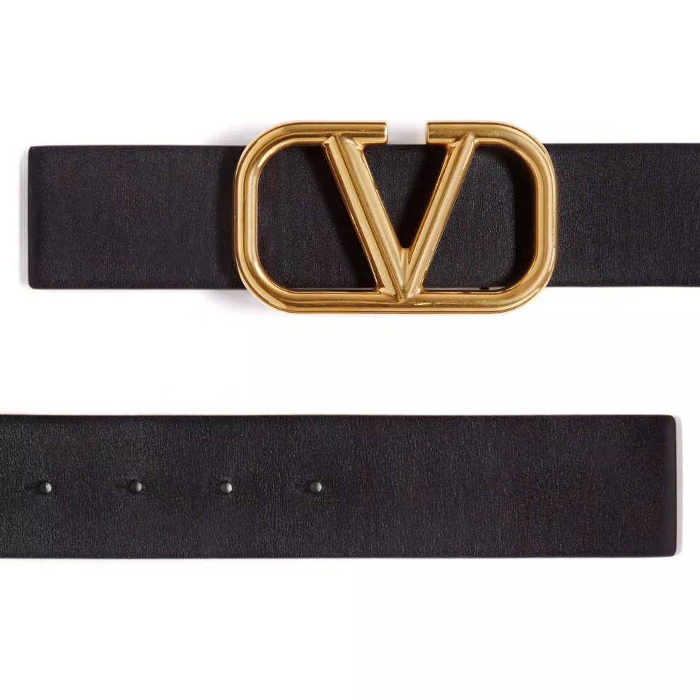 Valentino Vlogo Signature Calfskin Belt 40mm