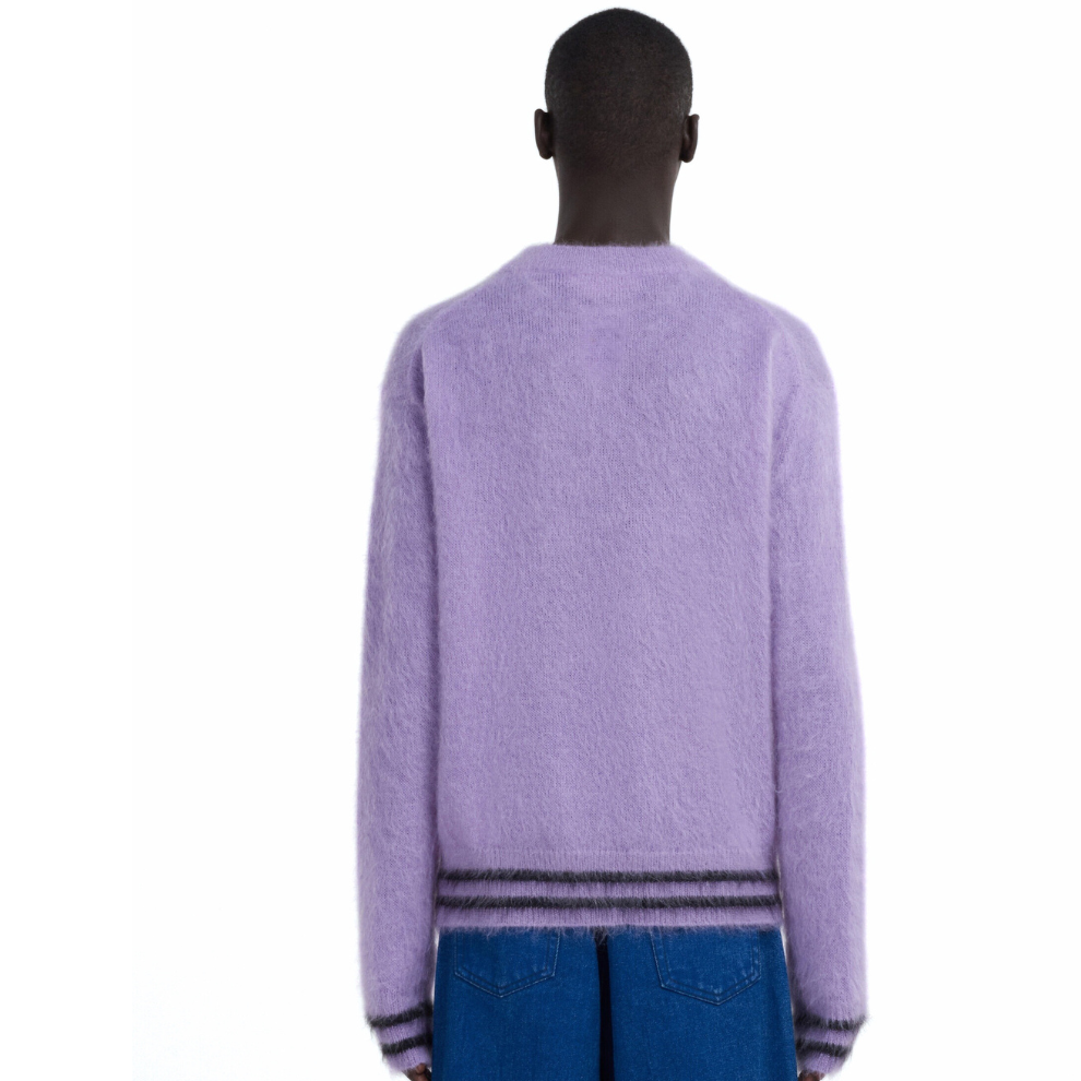 Marni SWEATER WITH MULTICOLOUR INLAY