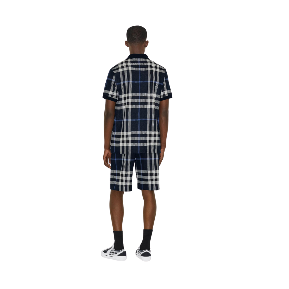BURBERRY Check Cotton Polo