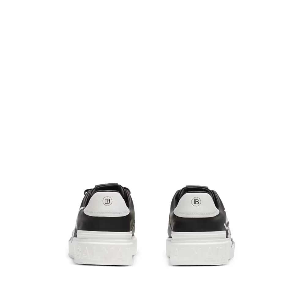 Balmain B-Court printed leather sneakers