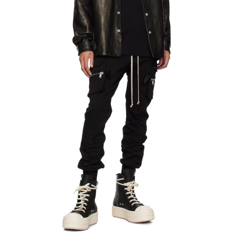 RICK OWENS Black Mega Bumper Sneakers