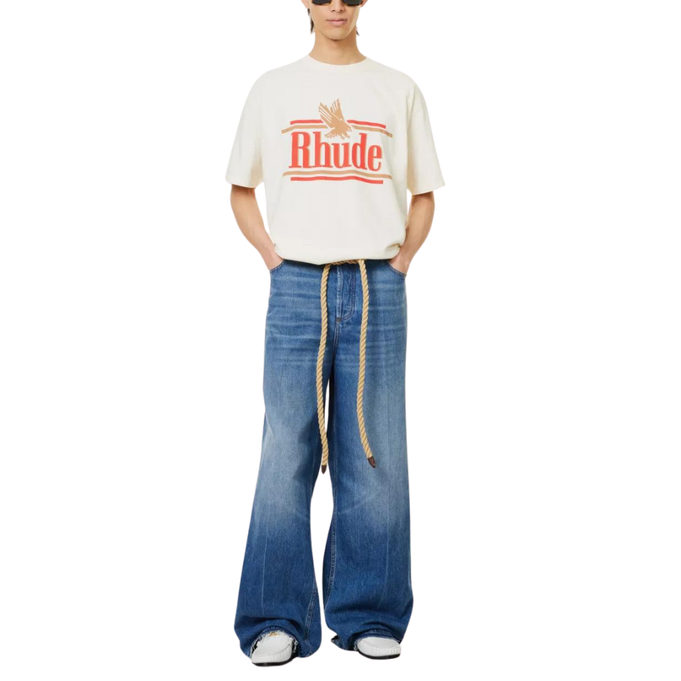 RHUDE Rossa logo-print cotton-jersey T-shirt