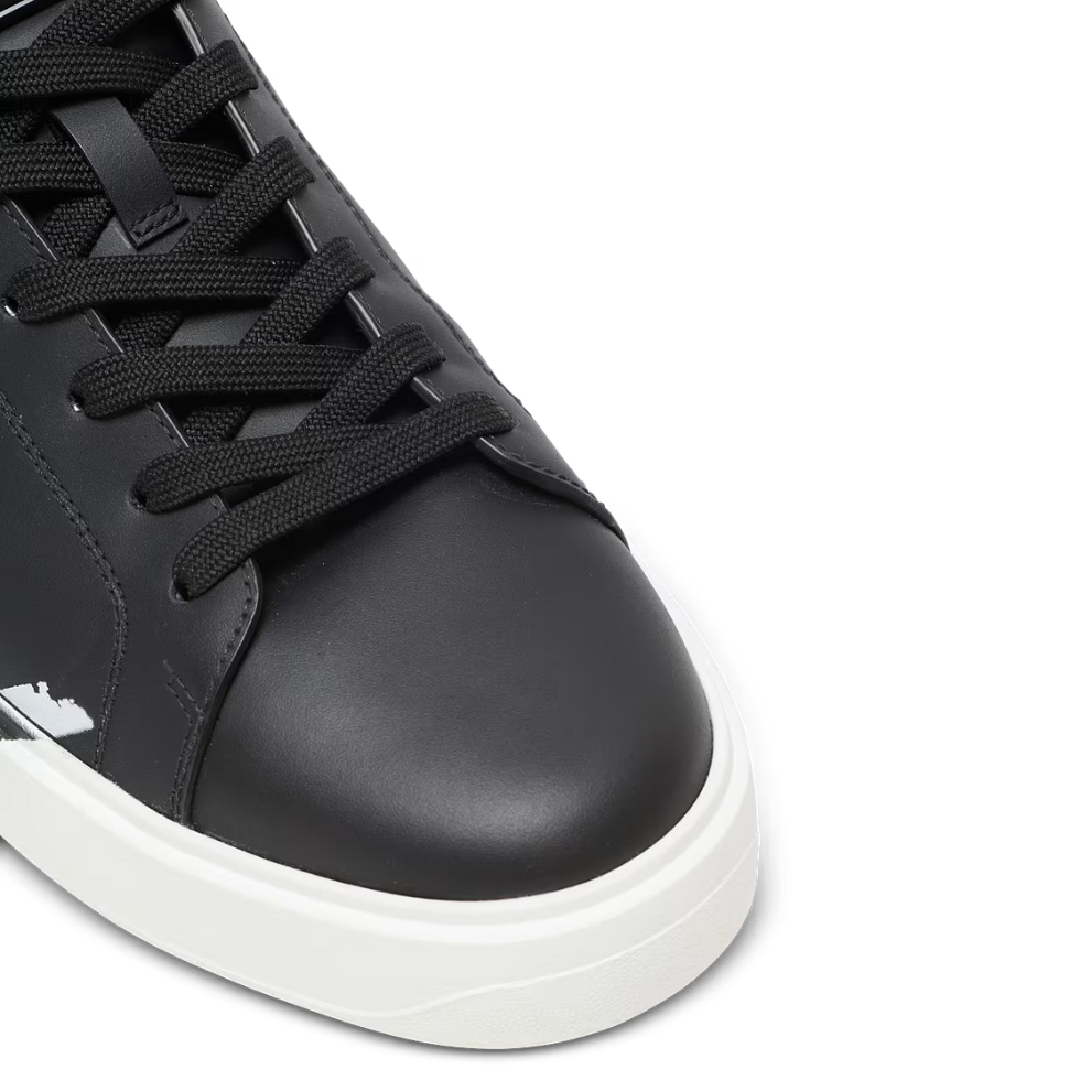 Balmain B-Court printed leather sneakers