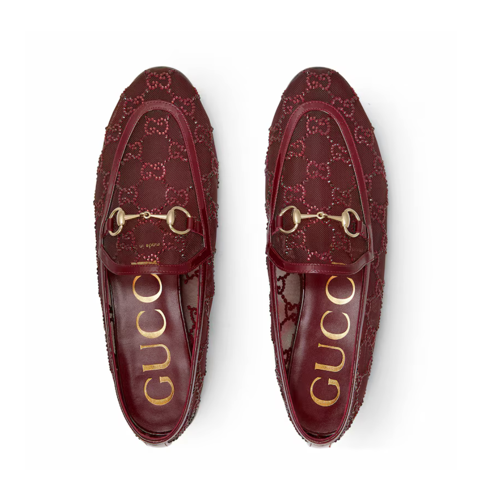 Gucci Women's GG crystal Gucci Jordaan loafer
