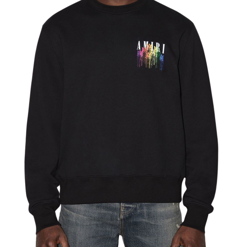 AMIRI Drip Ogo-Print Sweatshirt - Black