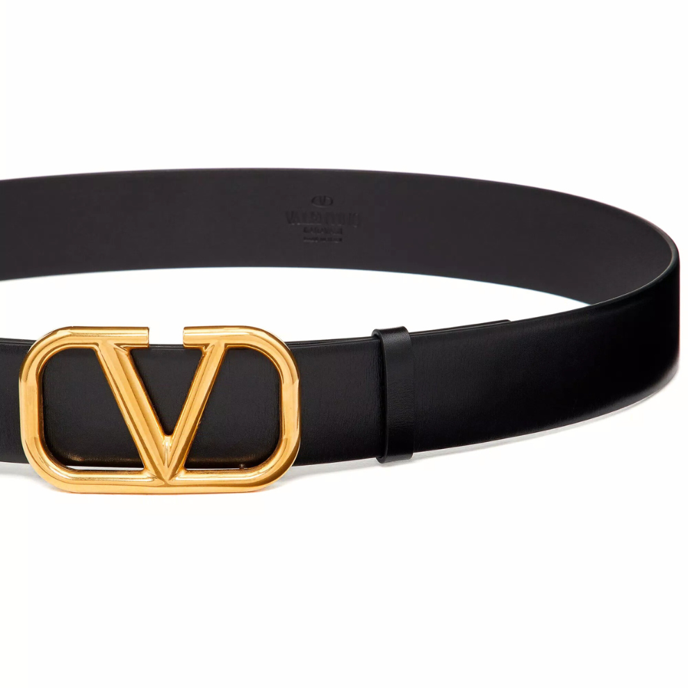 Valentino Vlogo Signature Calfskin Belt 40mm