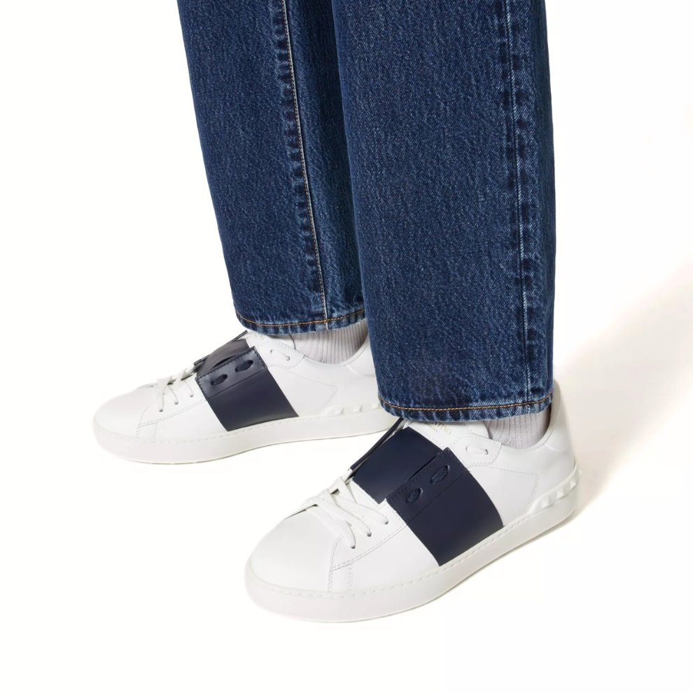 Valentino Calfskin Open Sneaker