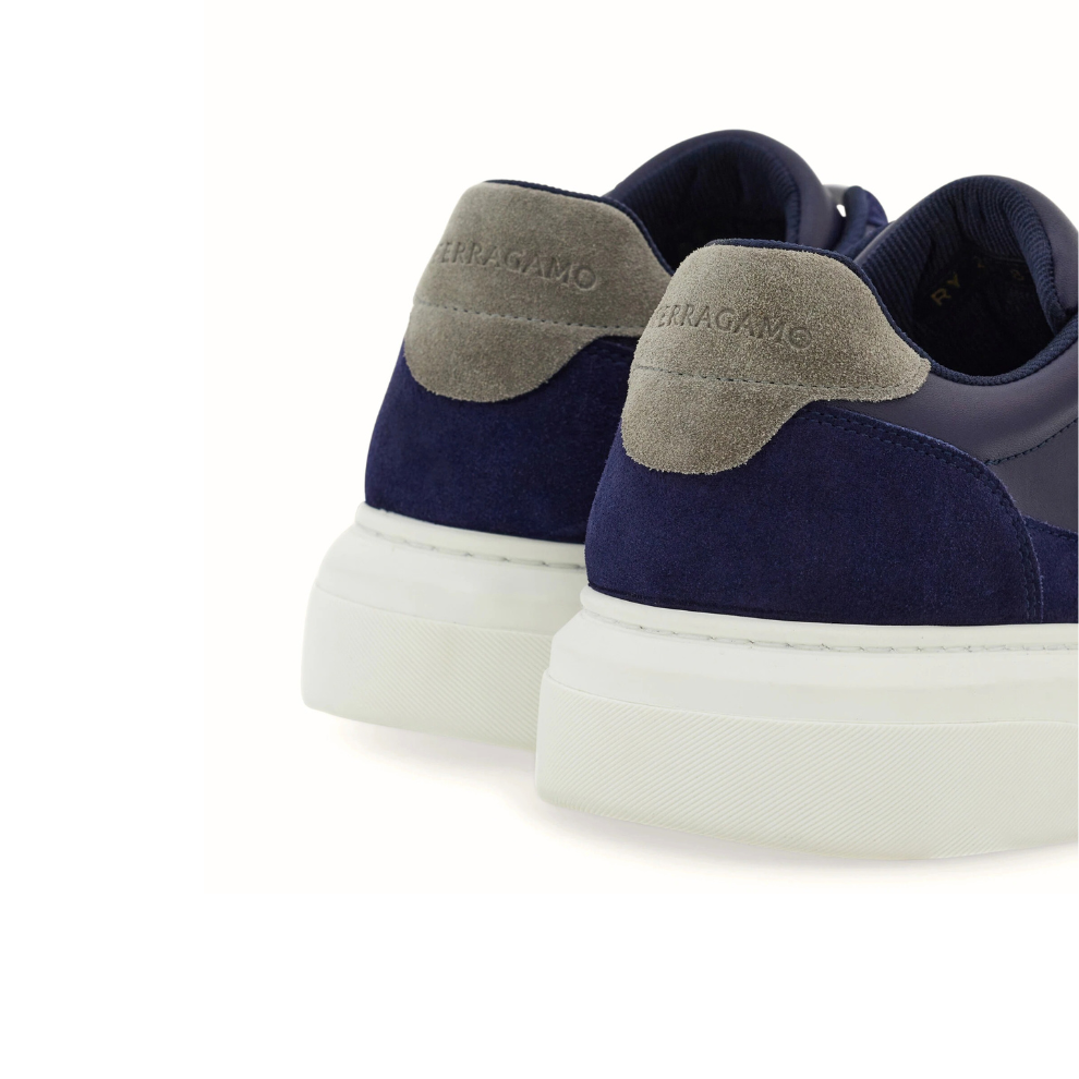 Ferragamo Low top sneaker with Gancini outline