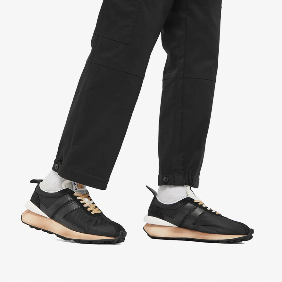 LANVIN VINTAGE RUNNING SNEAKER BLACK