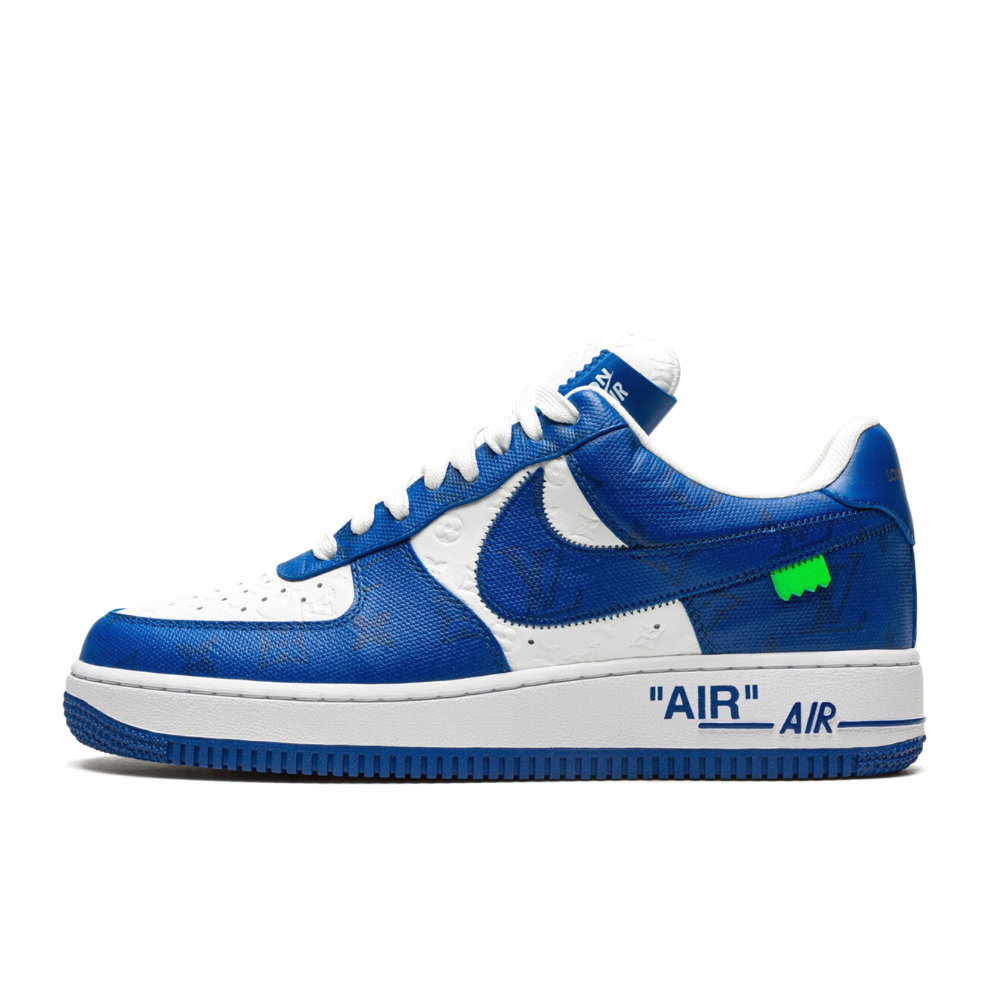 LOUIS VUITTON AIR FORCE 1 LOW "Virgil Abloh - White/Blue" - Digital-Shoppers