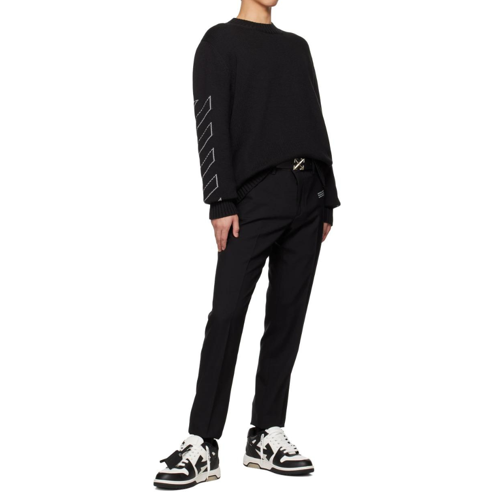 OFF-WHITE Black 'Out Of Office' Sneakers