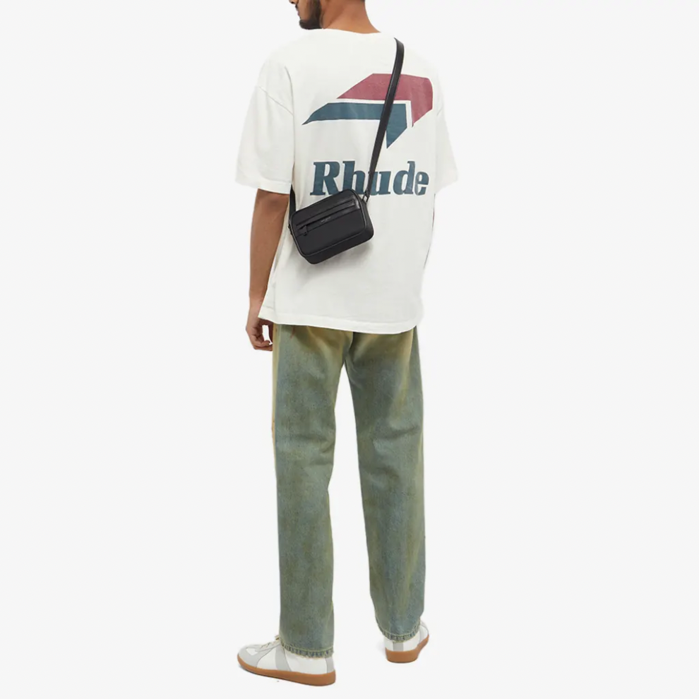 RHUDE LOGO TEE VINTAGE WHITE