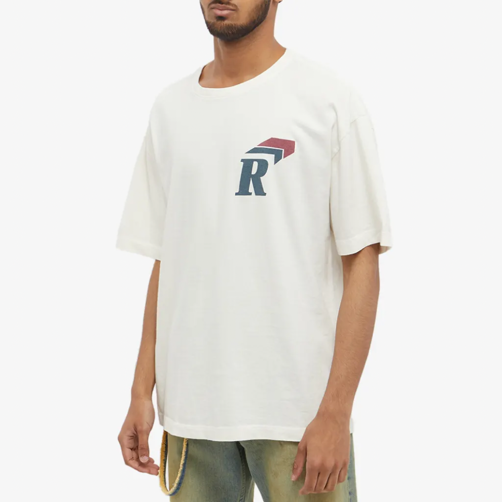RHUDE LOGO TEE VINTAGE WHITE