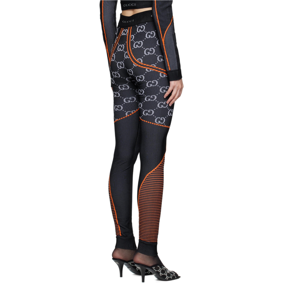 GUCCI Black GG Leggings
