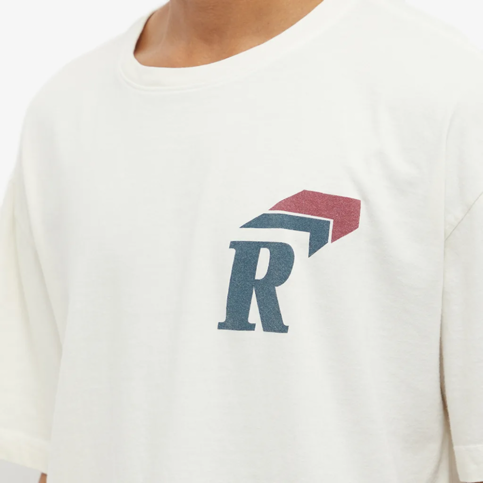 RHUDE LOGO TEE VINTAGE WHITE