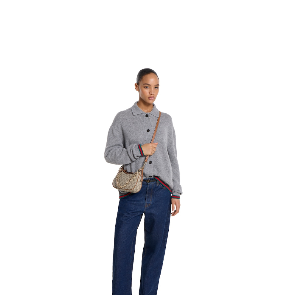 Gucci GG Emblem small shoulder bag