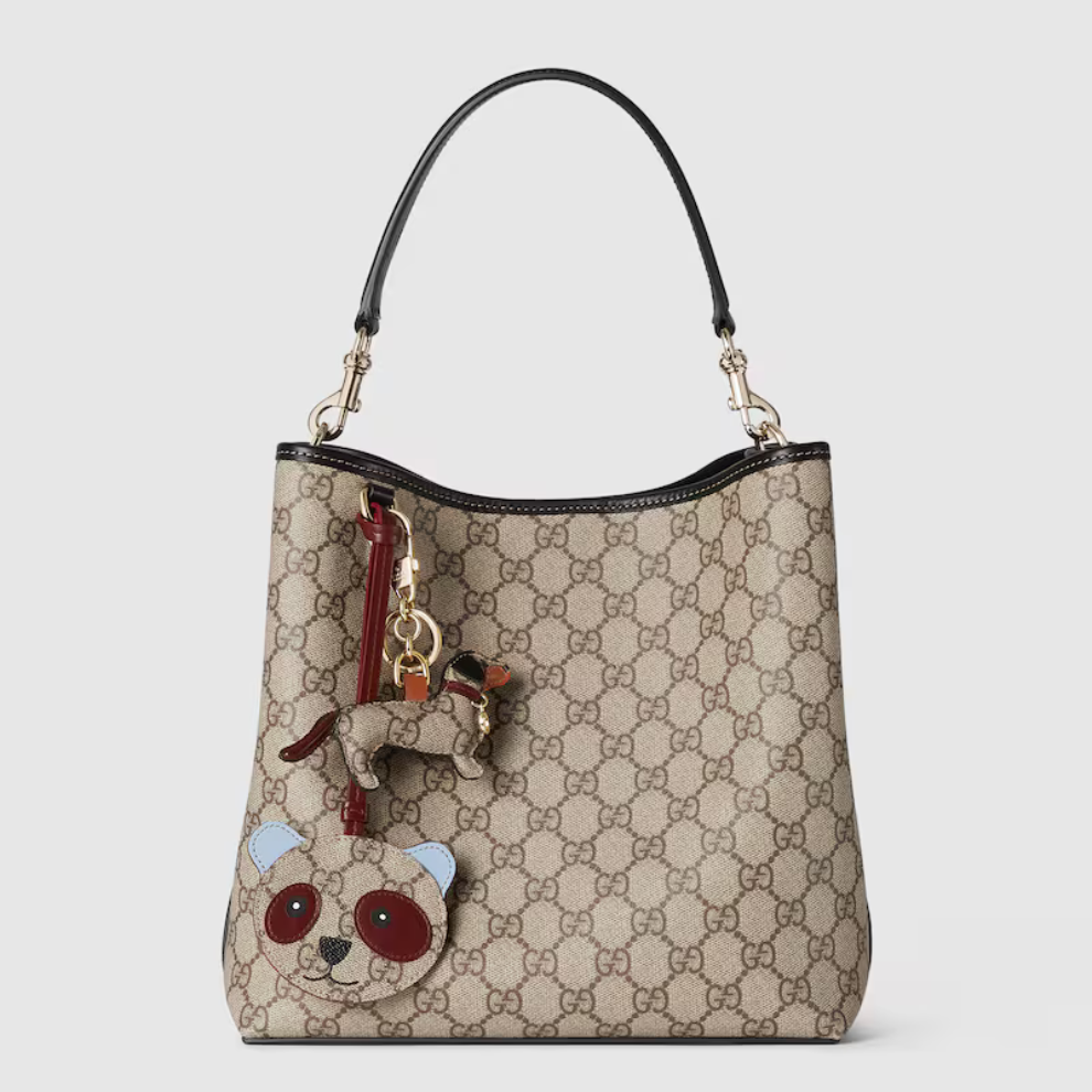 Gucci GG Emblem medium bucket bag