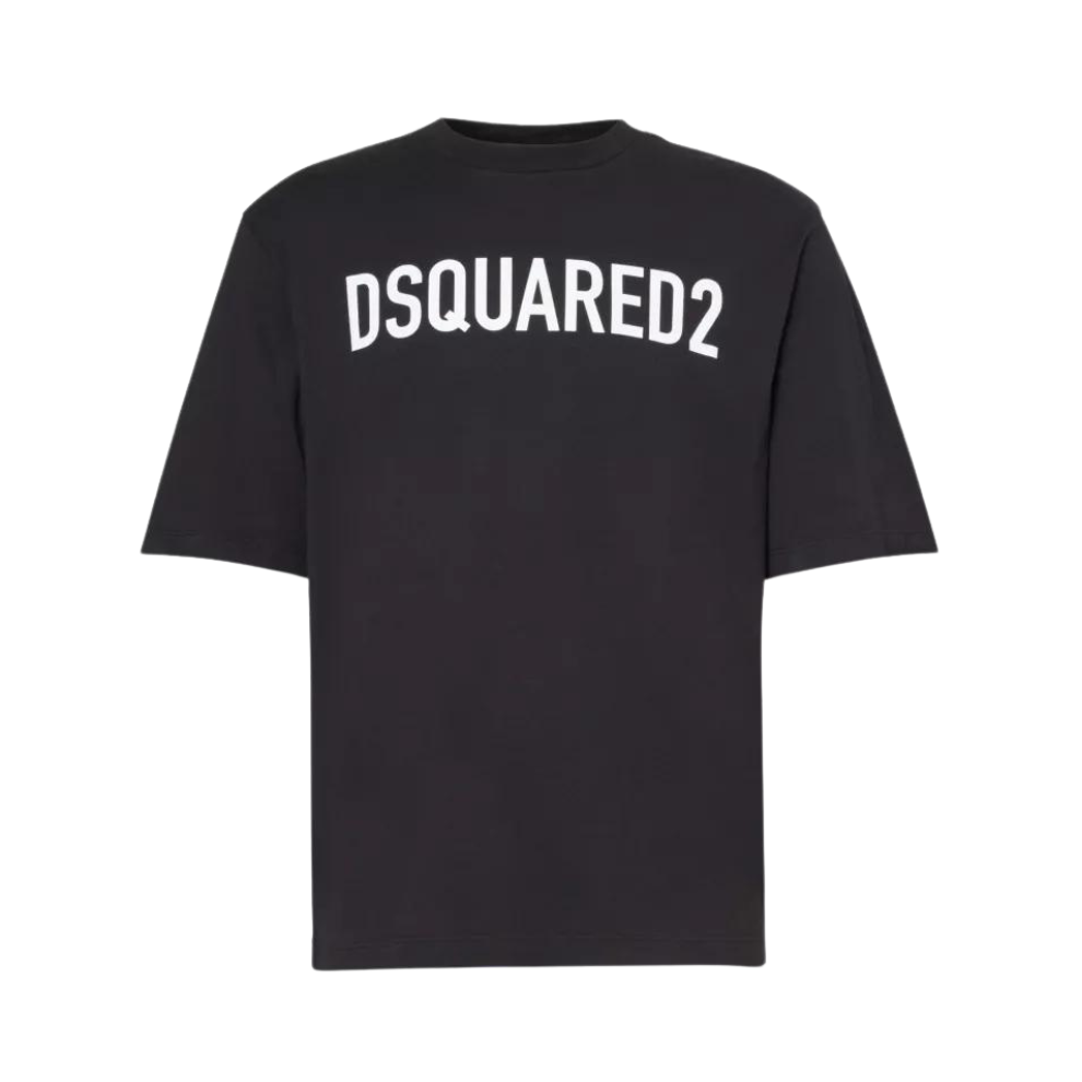  DSQUARED2 Brand-print crewneck regular-fit cotton-jersey T-shirt
