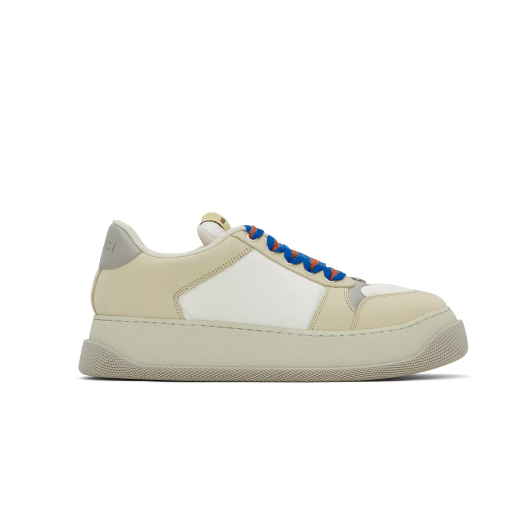 GUCCI Beige Screener GG Sneakers