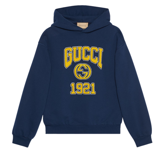 GUCCI COTTON JERSEY HOODED SWEATSHIRT