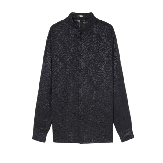 VERSACE BAROCCO DEVORÉ SILK SHIRT