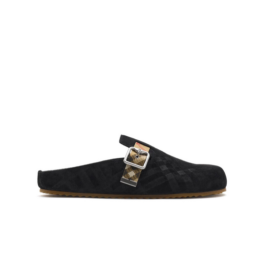 Burberry Check Suede Urchin Clogs