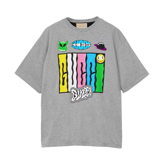 GUCCI REVERSIBLE COTTON JERSEY T-SHIRT